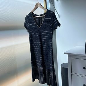 Ted Baker Maciiey Stitch Detail Dress in Navy Blue